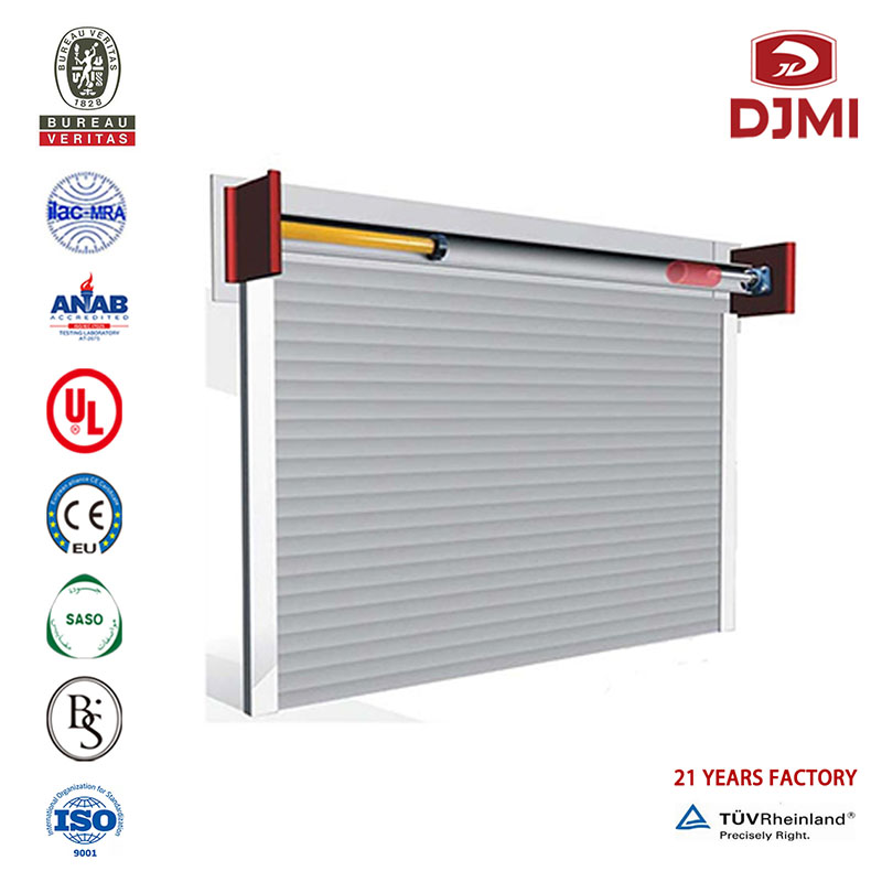 Egen fabrikspris Aluminium Billig kommersiell dörr Multifunktionell Roll Up Automatisk Lyftning Aluminium Garage Door Professional Factory Price Aluminium Roll Up Billig Automatic Section Garage Door