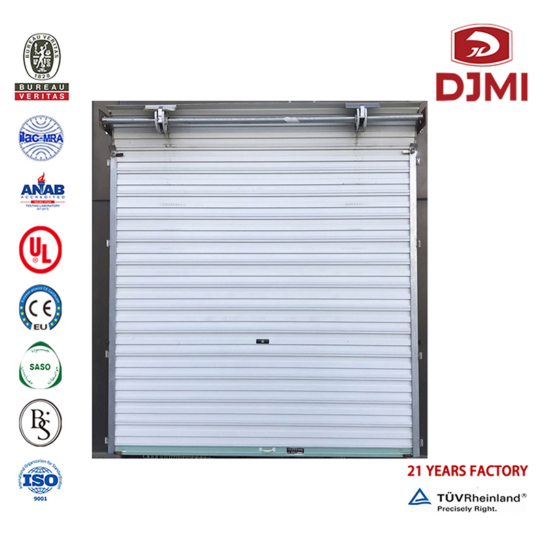 Brand Nya Billiga Dörrar Single 16X8 Garage Door Hot Selling Electry Roll Up Doors White Garage Door Anpassa Section Anti Theft Panel Garage Door