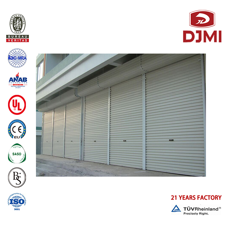 New Design Steel With Pu Overhead Garage Door Remote Roller Doors Brand Ny Kall IsoleringsSektors Dekorativ Garage Dörrar Hot Selling Head Head, 9X8 Garage Door