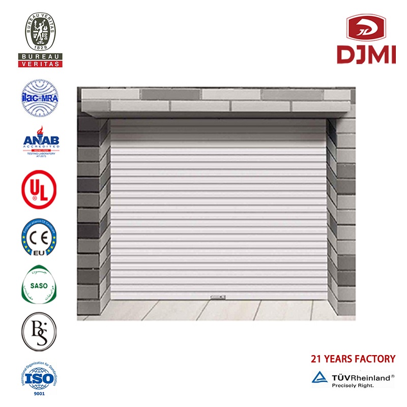 Smörsäljning av automatiska sidoväggar Pu Doors Steel Garage Door Anpassa stålytterdörr, sidodörr för försäljning Flerfunktionellt Automatiskt dörrpaneler Electric Garage Doors